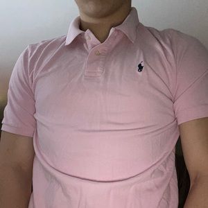 Pink men’s polo
